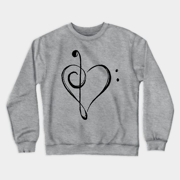 Music Love Crewneck Sweatshirt by Phantastique